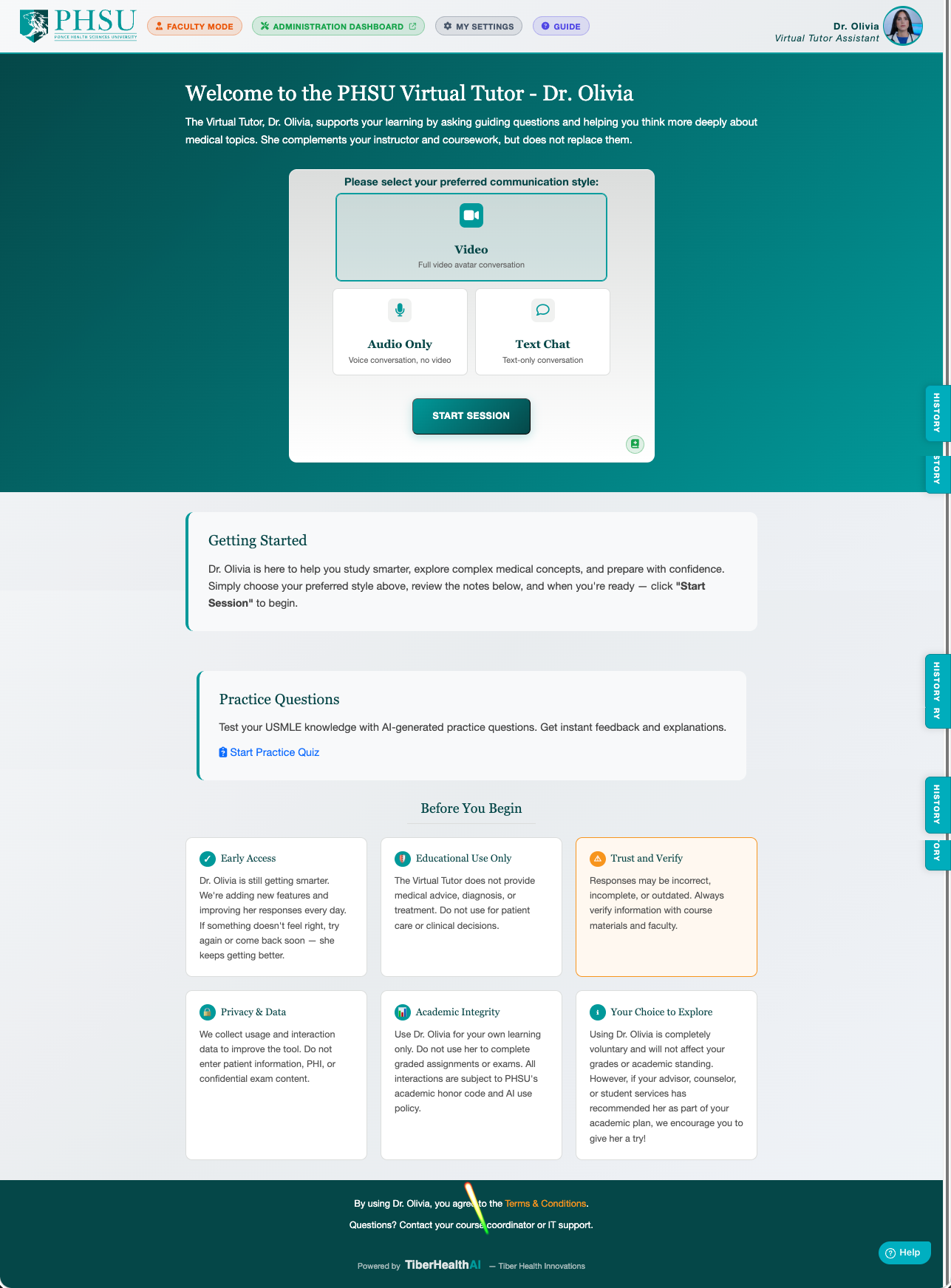 Screenshot: selection-page.png &mdash; the full Selection page
